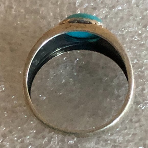 DK 925 Silver Sleeping Beauty Turquoise Ring Size 11 - Picture 4 of 6